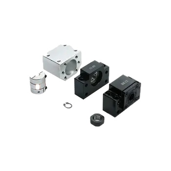 MHTNC CNC BK12 BF12/BK10 BF10 Ball Screw End Support Bearing + DSG16H/DSG12H Nut Housing + Coupler for SFU1605 SFU1204