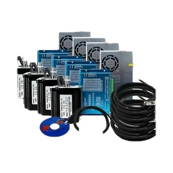 CNC Nema34 Close Loop DC Motor 4 Set 12N.m /8N.m/4.5N.m Engines &drivers & Power Supply & MACH3 Interface Board for Engraver Kit