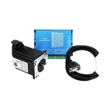 EU Warehouse Nema24 60HSE3N Close Loop Stepper Motor Kit：1 Pcs 3Nm Engine + 1 Pcs HSS60 Servo Driver + 2 Meters Encoder Cable