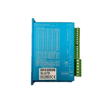SL57D Hydrid Servo Motor Driver 0-200kHz DC 24-80V 6A 51200ppr for Nema23 Nema24 Close Loop Step Servo Motor