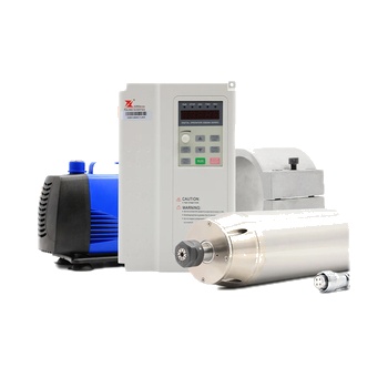 3.7KW Metal Working Spindle Motor Engraving on Steel & Fuling Inverter & 100mm Bracket & Water Pump & Water Tube & ER20 Collet