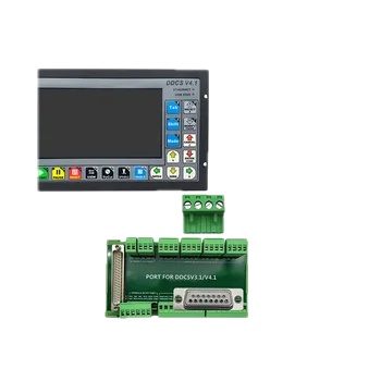 DDCS V4.1 3/4 Axis G Code CNC Controller Offline for Engraving Milling Machine + 4 Axis E-Stop MPG Manual Pulse Generator