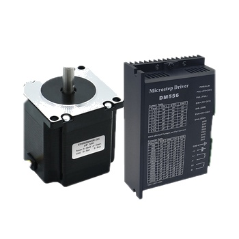 MHTNC Nema23 56mm Stepper Motor 1.2N.m 4-lead D 6.35mm with TB6600/DM542/DM556/DM556D Hybrid Step Driver Kit for 3D Printer CNC