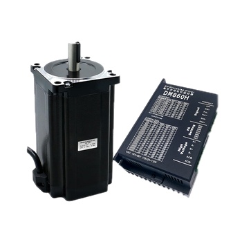 Nema34 Open Loop Stepper Motor 86HS156 12N.m with Brake or Without Brake with 14mm Shaft & DM860H Driver with Fan for CNC Router
