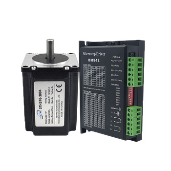 MHTNC Nema23 76mm Stepper Motor 2.0N.m 3A 4-lead with TB6600 / DM542 / DM556 / DM556D Hybrid Step Driver Kit for 3D Printer CNC