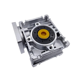 MHTNC 5:1 To 80:1 Worm Gear Reducer NMRV030 High Torque Gearbox Input 9/11mm Output 14mm with 90mm/104mm Flange for DC Motor
